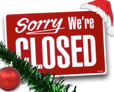 Holiday Closing of the Main Street Office